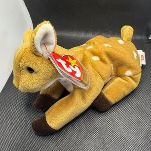 Ty Beanie Baby Whisper Deer 1997 Vintage w/ Tag Plush Fawn